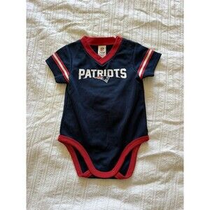 New England Patriots Baby Jersey Bodysuit 3-6M NFL Team Apparel Infant Onesie